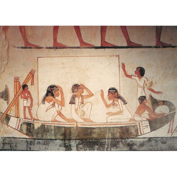 Aegyptisch. Klagefrauen in der Barke