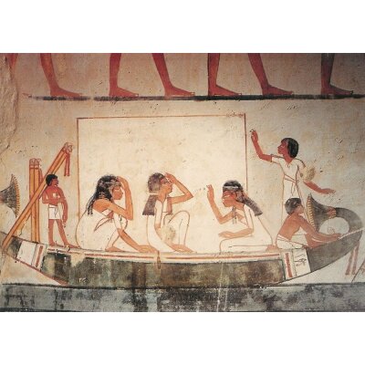 Aegyptisch. Klagefrauen in der Barke