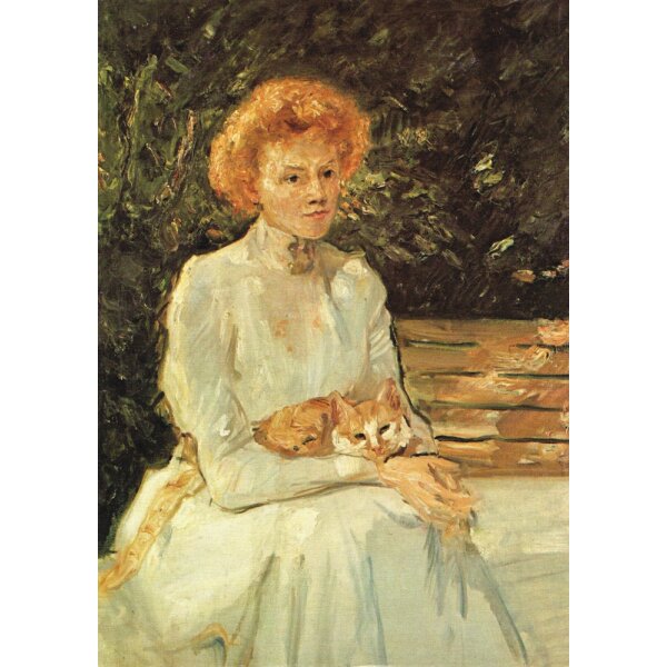 Max Sievogt. Dame mit Katze