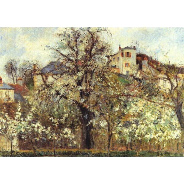 Camille Pissarro. Gemüsegarten mit blühenden Obstbäumen