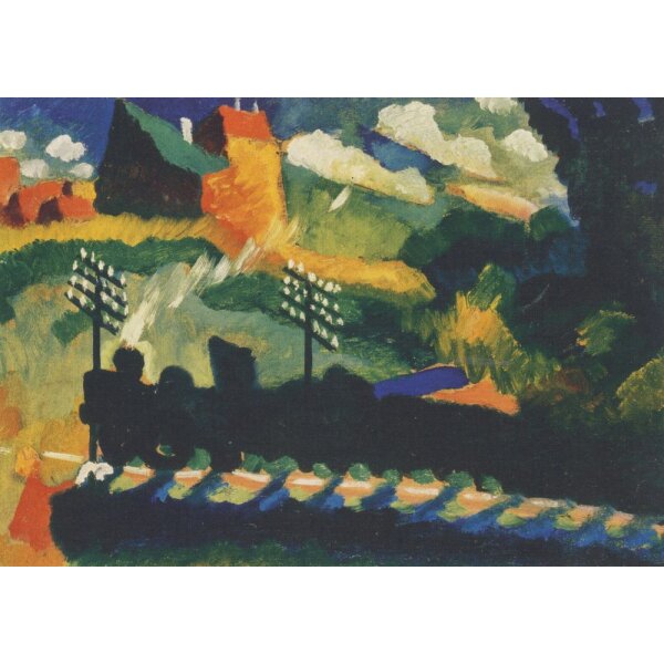 Wassily Kandinsky. Eisenbahn bei Murnau, 1909