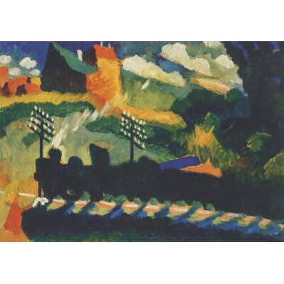 Wassily Kandinsky. Eisenbahn bei Murnau, 1909
