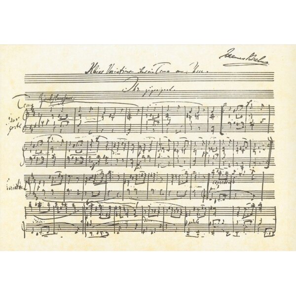 Johannes Brahms. Kleine Variationen über ein Thema