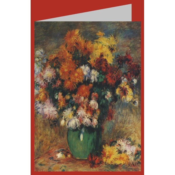 Pierre Auguste Renoir. Vase mit Chrysanthemen