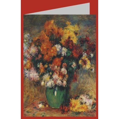 Pierre Auguste Renoir. Vase mit Chrysanthemen