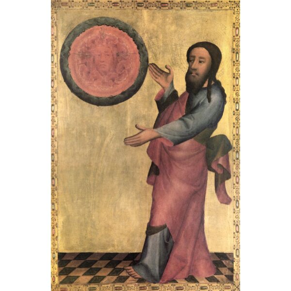 Meister Bertram. Am Anfang war d. Wort, Christus + Gottvater