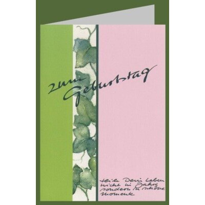 Decker, Marion. Zum Geburtstag.