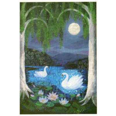 Diana M. Khan. Schwäne am Abend