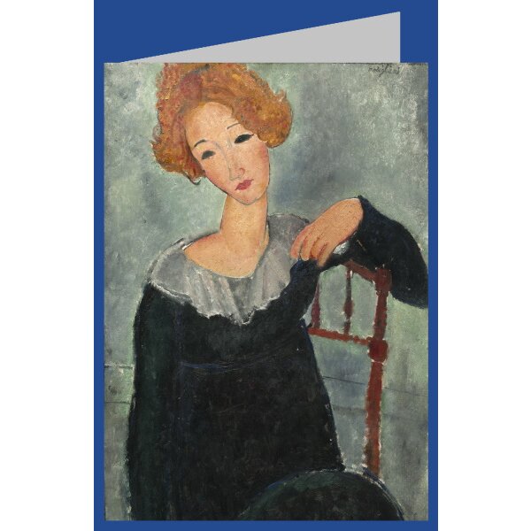 Amedeo Modigliani. Frau mit rotem Haar, 1917