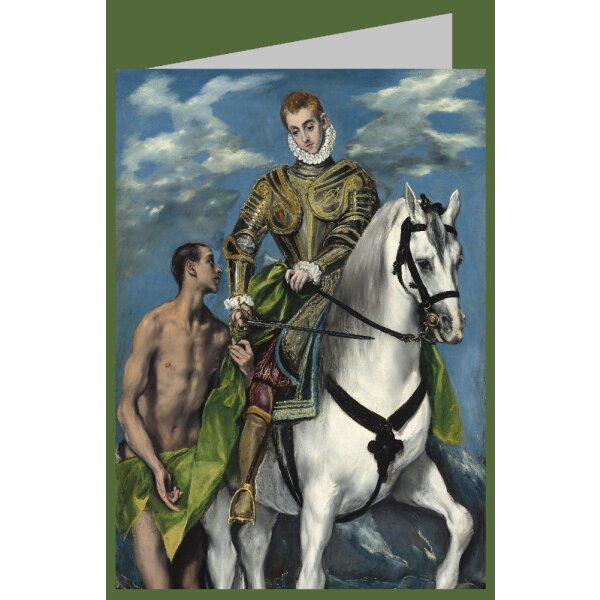 El Greco. Sankt Martin und der Bettler, 1599