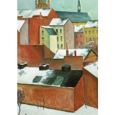 August Macke. Bonner Marienkirche im Schnee, 1911