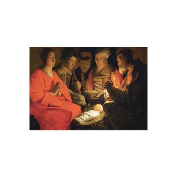 Georges de la Tour. Anbetung der Hirten, um 1640