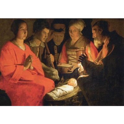 Georges de la Tour. Anbetung der Hirten, um 1640