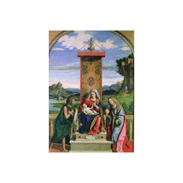 Giovanni Cima da Conegliano. Madonna und Kind mit Johannes