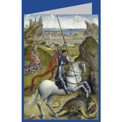 Rogier van der Weyden. Der heilige Georg und der Drache 1435