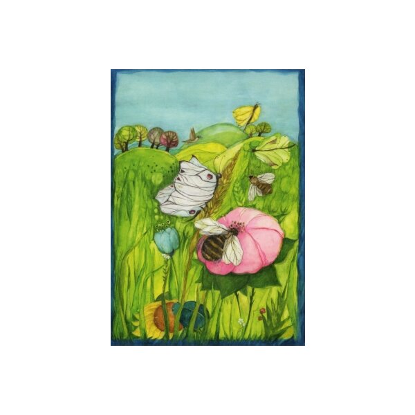 Eva-Maria Ott-Heidmann. Biene, Blüte, Schmetterling