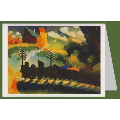 Wassily Kandinsky. Eisenbahn bei Murnau, 1909