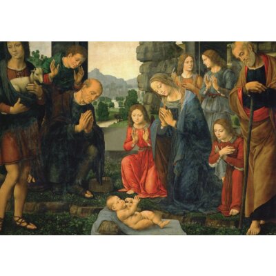 Lorenzo di Credi. 1459-1537. Anbetung der Hirten