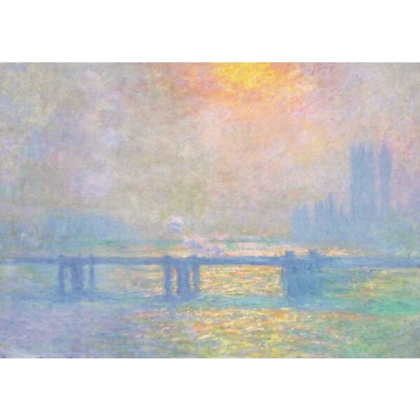 Charing Cross. Bridge, die Themse, 1903