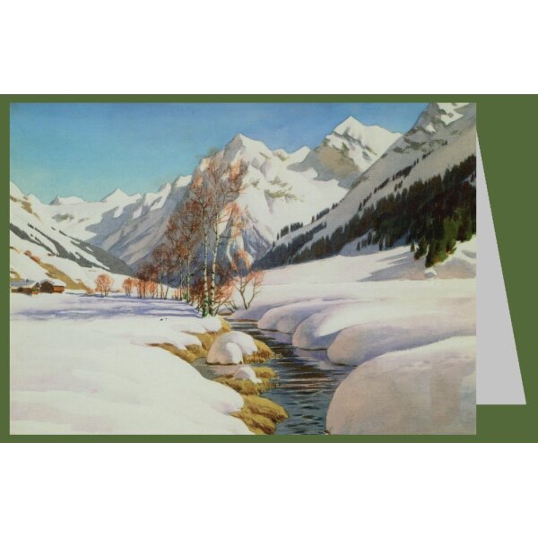 Carl Kessler. Spätwinter bei Klosters (Graubünden)