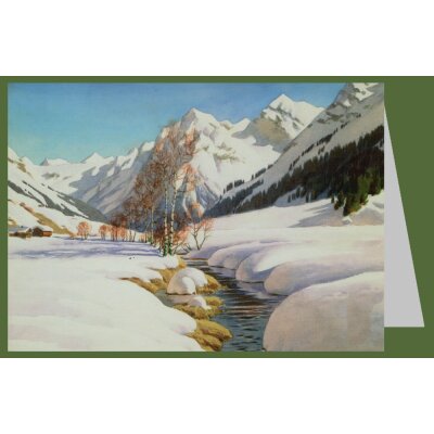 Carl Kessler. Spätwinter bei Klosters (Graubünden)
