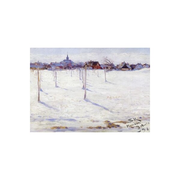 Peder Severin Krøyer. Hornbaek im Winter, 1891