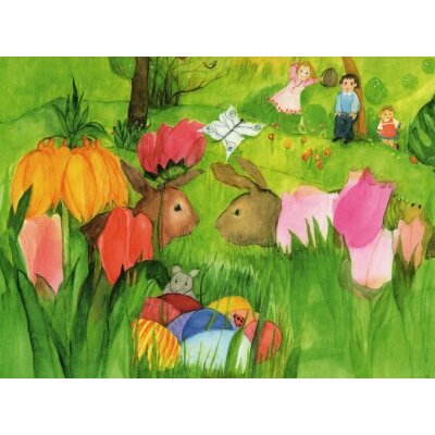 Eva-Maria Ott-Heidmann. Osterhase, Kunstdruck ca. A4