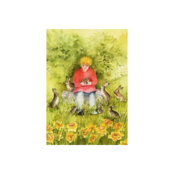 Christiane Lesch. Hasen und Kind