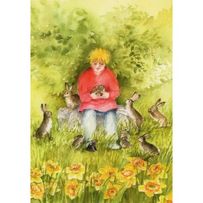 Christiane Lesch. Hasen und Kind