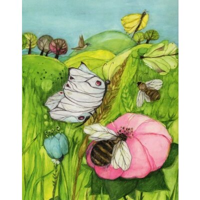 Eva-Maria Ott-Heidmann. Biene, Blüte,...