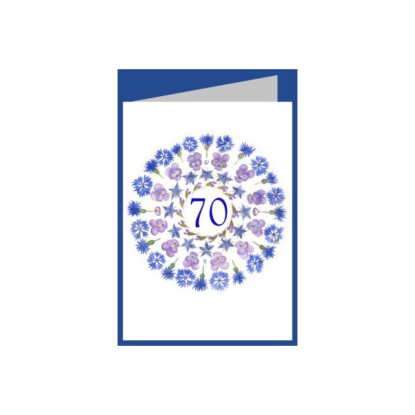 Anna Malten. (Lübsee) Blaues Blütenauge "70"
