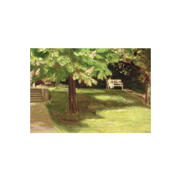Max Liebermann. Gartenbank unter dem Kastanienbaum, 1916
