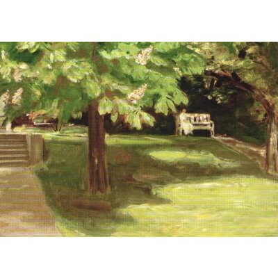 Max Liebermann. Gartenbank unter dem Kastanienbaum, 1916