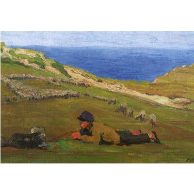 Elisabeth Büchsel. Hütejunge auf Hiddensee, 1911