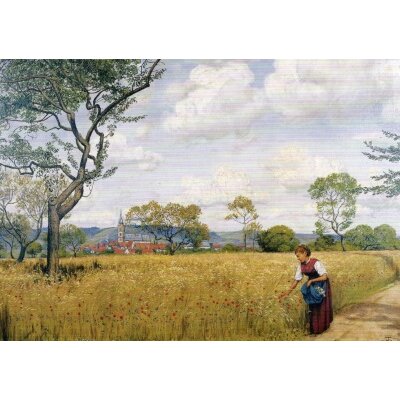 Hans Thoma. Kornfeld bei Oberursel, um 1902
