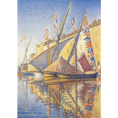 Signac, P. Segelboote im Hafen von St. Tropez, 1893