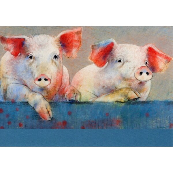 Loes Botman. Zwei Schweine