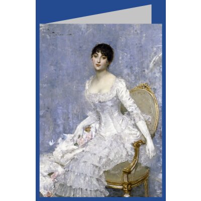Paul César Helleu. Junge Dame in Weiß, 1880