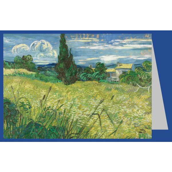 Vincent van Gogh. Grünes Weizenfeld mit Zypresse, 1889
