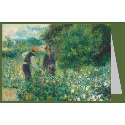 Auguste Renoir. Blumen pflücken, 1875