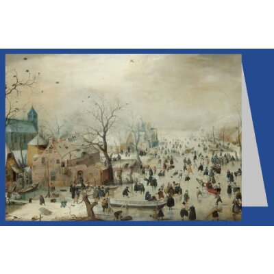Hendrick Avercamp. Winterlandschaft mit Eisläufern,...