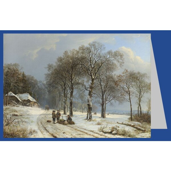 Barend Cornelis. Winterlandschaft, 1835