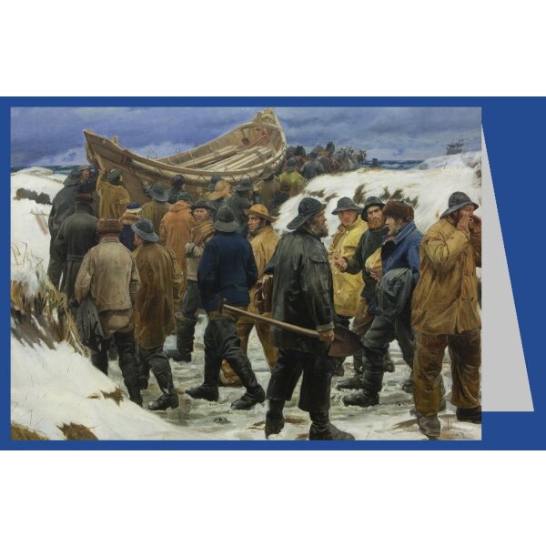 Michael Ancher. Mit dem Rettungsboot durch die Dünen, 1883