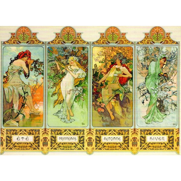 Alphonse Marie Mucha. Die vier Jahreszeiten