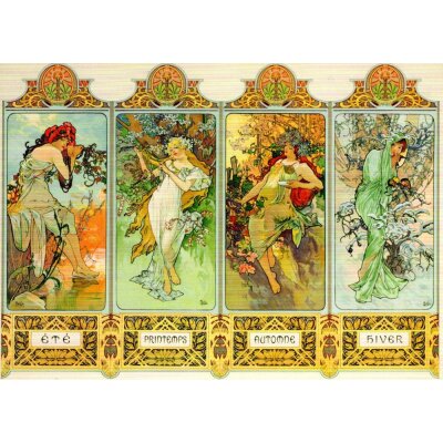 Alphonse Marie Mucha. Die vier Jahreszeiten