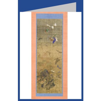 Anonym, Schmetterlinge, Blumen und Felsen, 1700