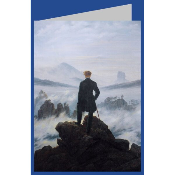 Caspar David Friedrich. Wanderer über dem Nebelmeer, 1818