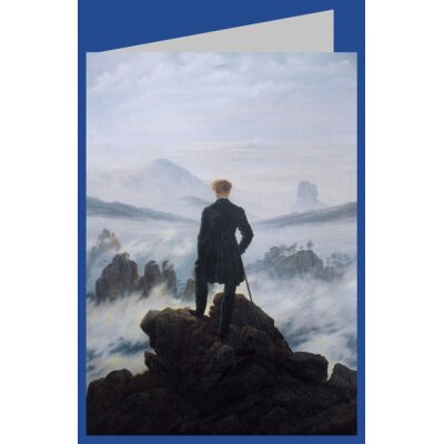 Caspar David Friedrich. Wanderer über dem Nebelmeer, 1818
