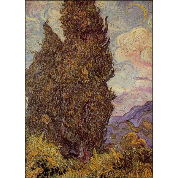 Vincent van Gogh. Zypressen, 1889