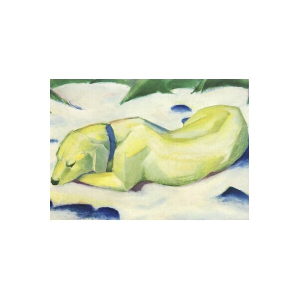 Franz Marc. Liegender Hund im Schnee, 1910/11
